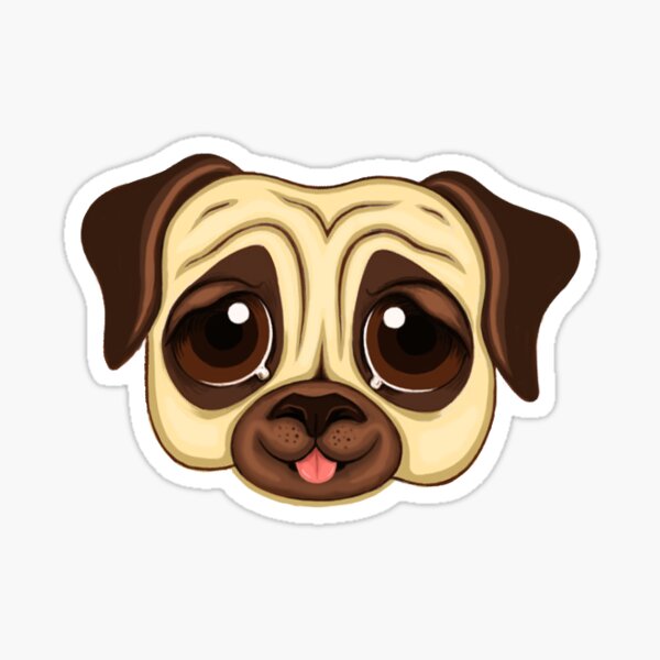 Pug (Accessories)  Sticker