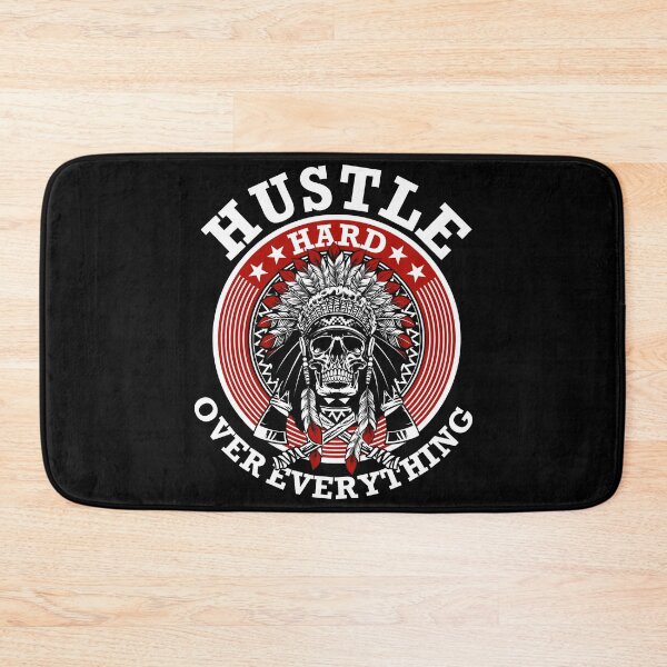 Item preview, Hustle hard over everything skull  designed and sold by mermaidselina.