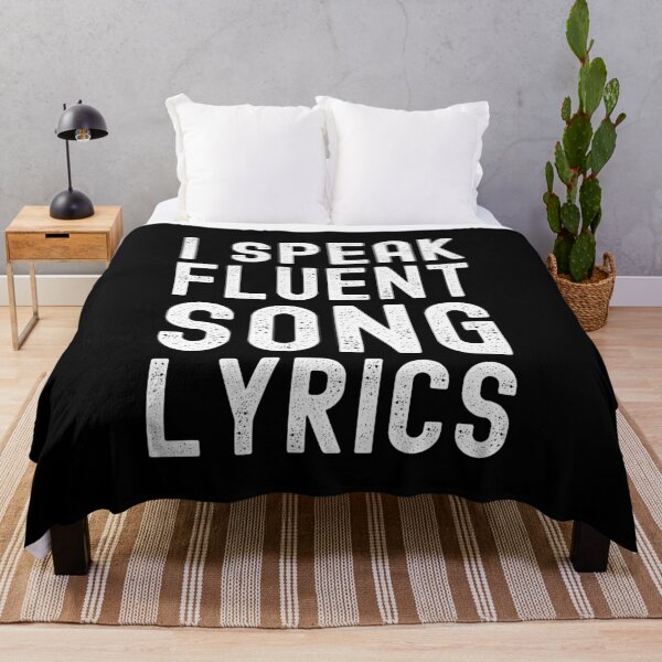 Item preview, I Speak Fluent Song Lyrics designed and sold by m95sim.