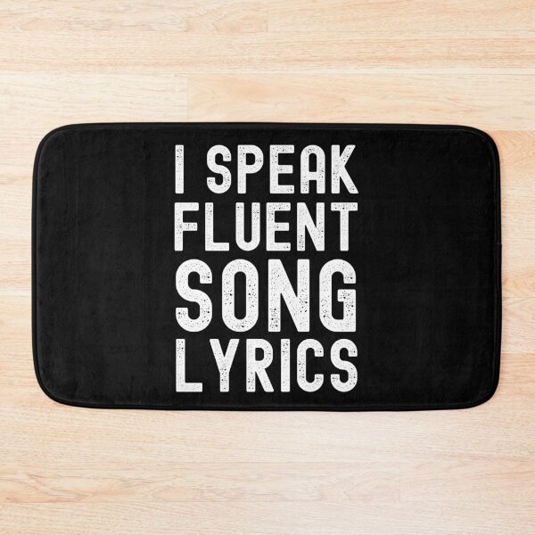 Item preview, I Speak Fluent Song Lyrics designed and sold by m95sim.