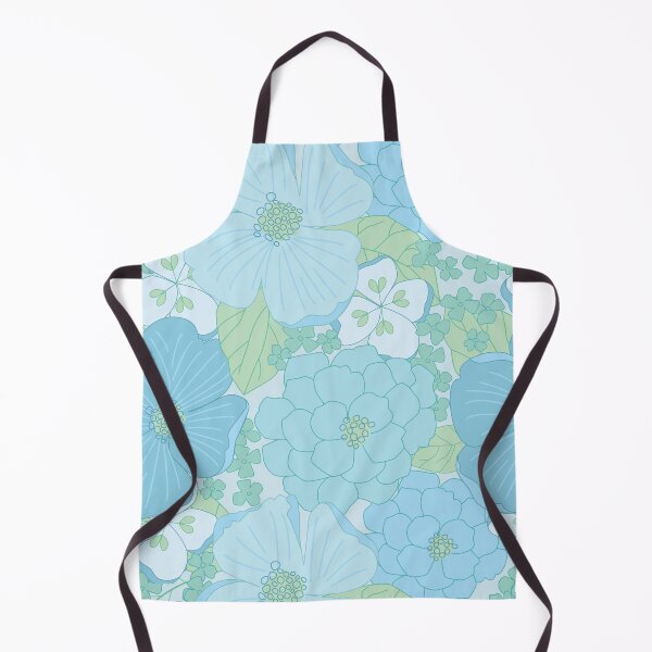 Item preview, Light Blue Pastel Vintage Floral Pattern designed and sold by Eyestigmatic.