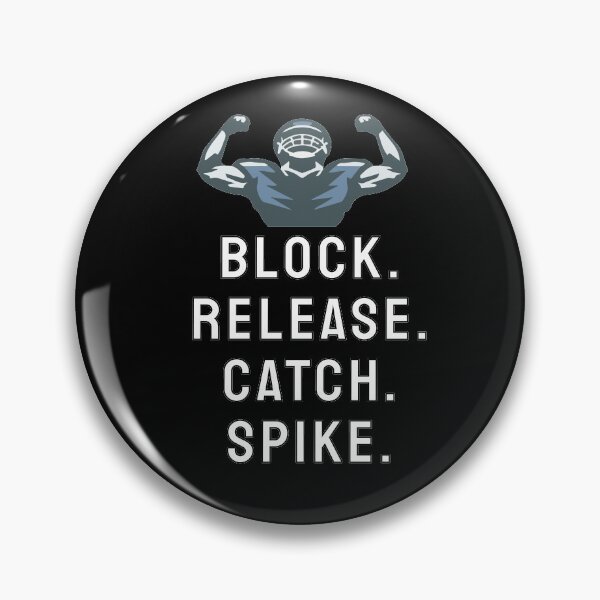 Item preview, American Football "Block Release Catch Spike" designed and sold by DesignArena.