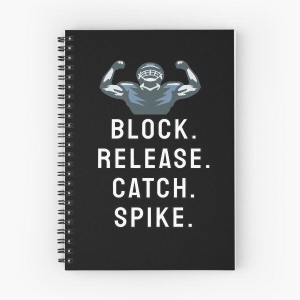 Item preview, American Football "Block Release Catch Spike" designed and sold by DesignArena.