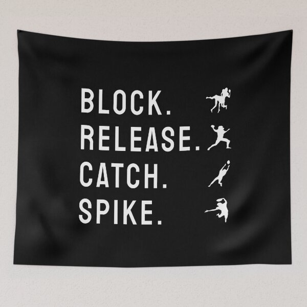 Item preview, American Football "Block Release Catch Spike" designed and sold by DesignArena.