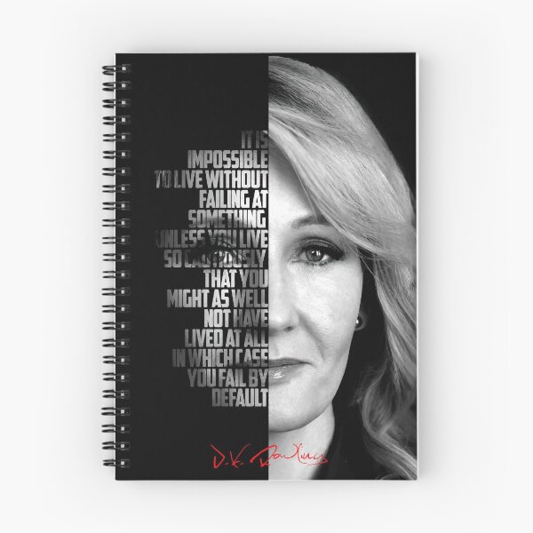 Item preview, Black and white J.K. Rowling quote poster designed and sold by Enea Kelo.