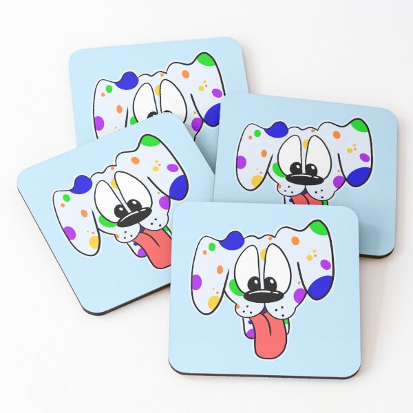 Item preview, Rainbow Spotted Pup designed and sold by HoneyHollow.