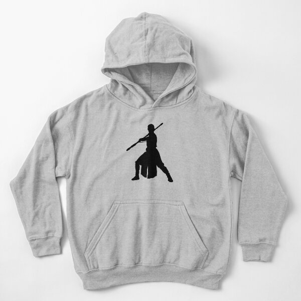 Rey - Fighting Stance Silhouette Kids Pullover Hoodie