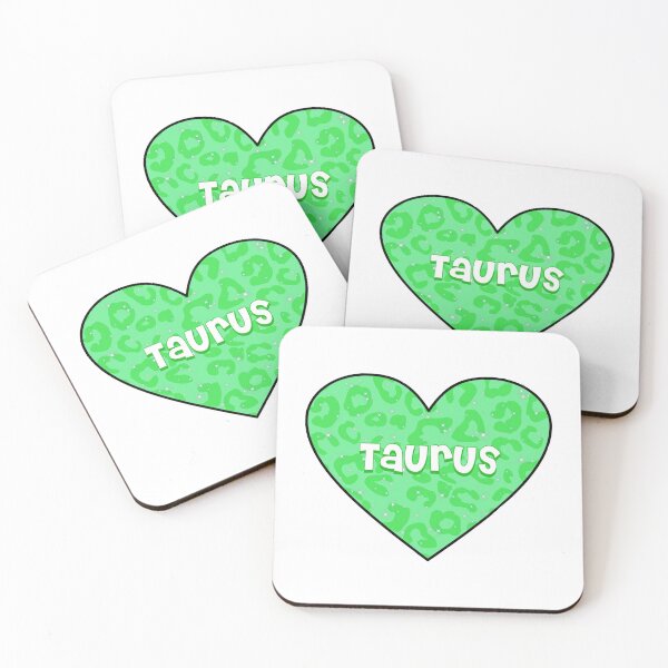 Item preview, Taurus green cheetah print heart designed and sold by samar-n.