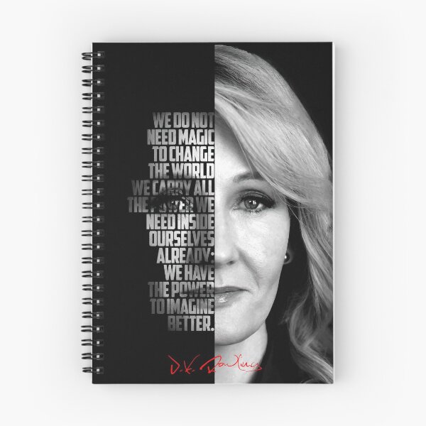Item preview, Black and white J.K. Rowling quote poster designed and sold by Enea Kelo.
