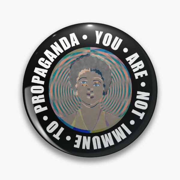 Item preview, You Are Not Immune To Propaganda – Mass Media Spiral Optical Illusion designed and sold by The Green Corner.