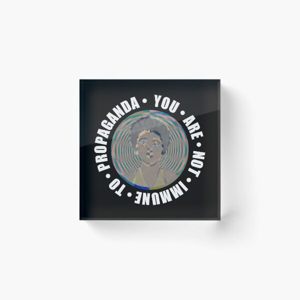 Item preview, You Are Not Immune To Propaganda – Mass Media Spiral Optical Illusion designed and sold by The Green Corner.
