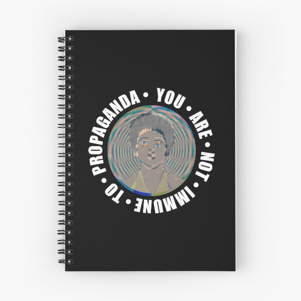 Item preview, You Are Not Immune To Propaganda – Mass Media Spiral Optical Illusion designed and sold by The Green Corner.