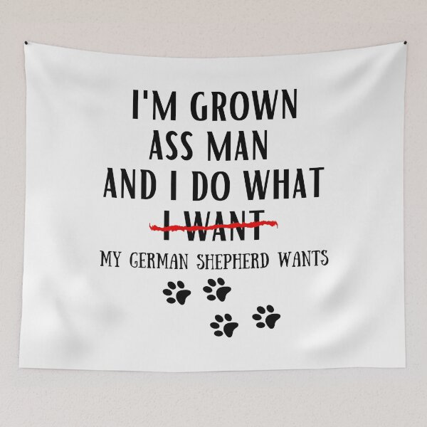Item preview, german shepherd funny quote cartoon german shepherd designed and sold by OneTimeEngineer.