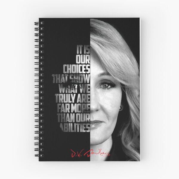 Item preview, Black and white J.K. Rowling quote poster designed and sold by Enea Kelo.