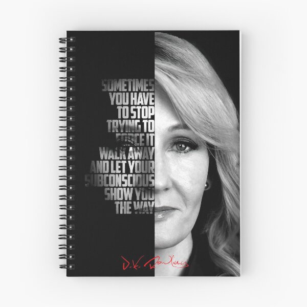 Item preview, Black and white J.K. Rowling quote poster designed and sold by Enea Kelo.