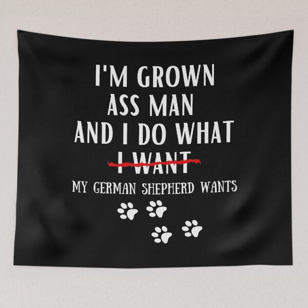 Item preview, german shepherd funny quote cartoon german shepherd designed and sold by OneTimeEngineer.