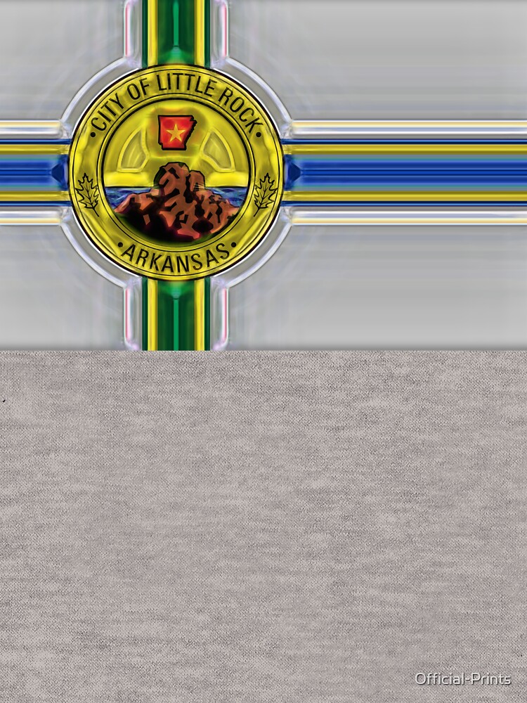 "Artistic Neon Version of Little Rock Arkansas Flag Rock the Little