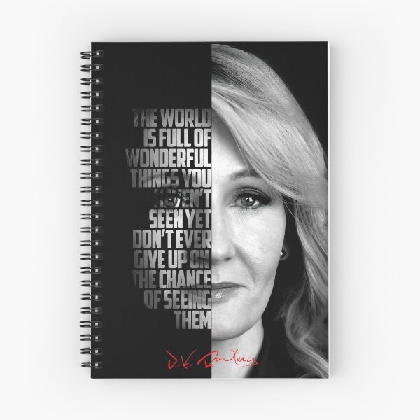 Item preview, Black and white J.K. Rowling quote poster designed and sold by Enea Kelo.