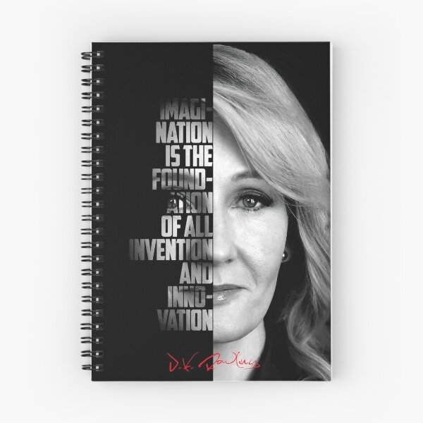 Item preview, Black and white J.K. Rowling quote poster designed and sold by Enea Kelo.