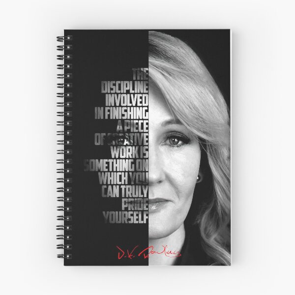 Item preview, Black and white J.K. Rowling quote poster designed and sold by Enea Kelo.