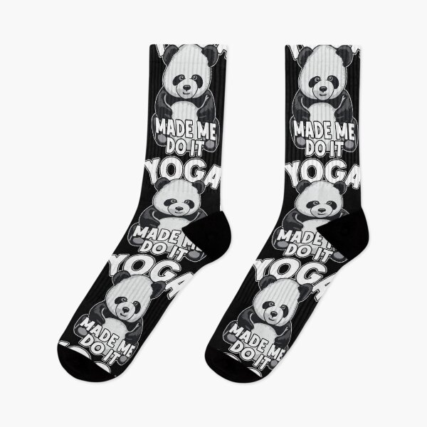 Item preview, Yoga Made Me Do it Panda Bear designed and sold by GrandeDuc.