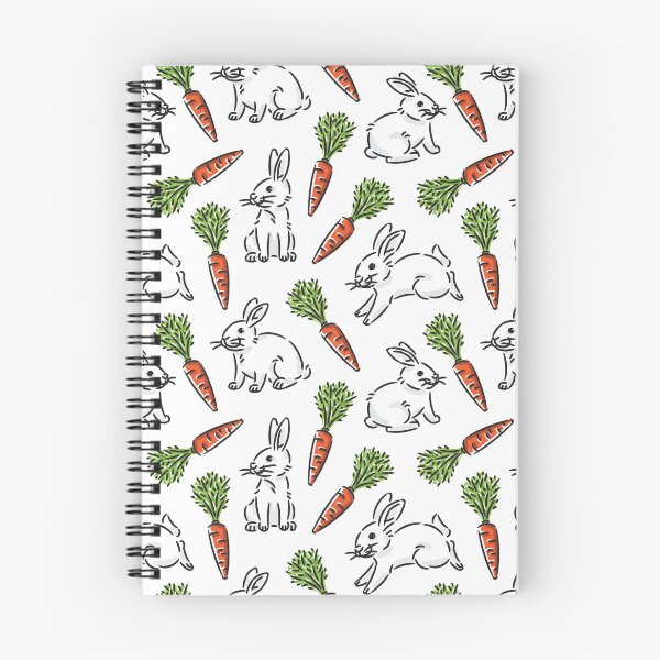 Item preview, Rabbits and carrots pattern designed and sold by AleksOrel.