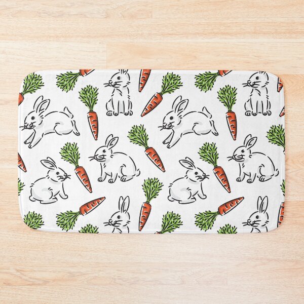 Item preview, Rabbits and carrots pattern designed and sold by AleksOrel.