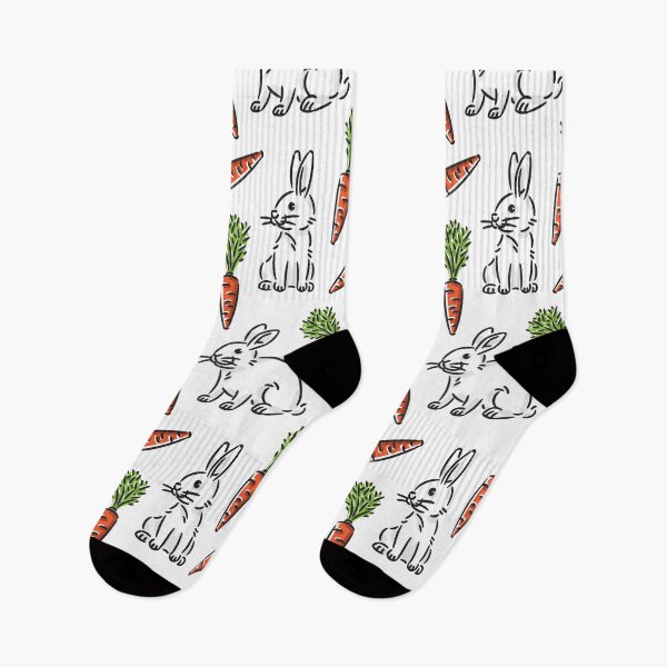 Item preview, Rabbits and carrots pattern designed and sold by AleksOrel.