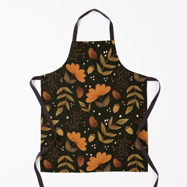 Artikelvorschau, Herbstlaub // Orange Blumen // Eicheln // Blattmuster entworfen und verkauft von Lavender Mint Graphics.