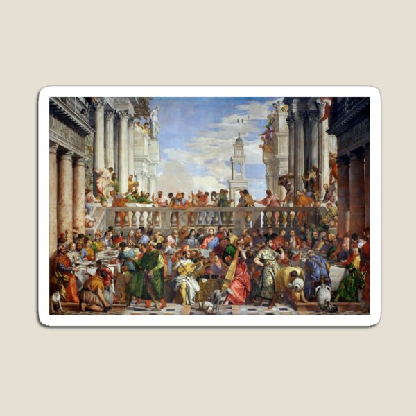 Aperçu de l'œuvre Jésus-Christ: Paolo Veronese - Le mariage à Cana créée et vendue par The Great  Art.