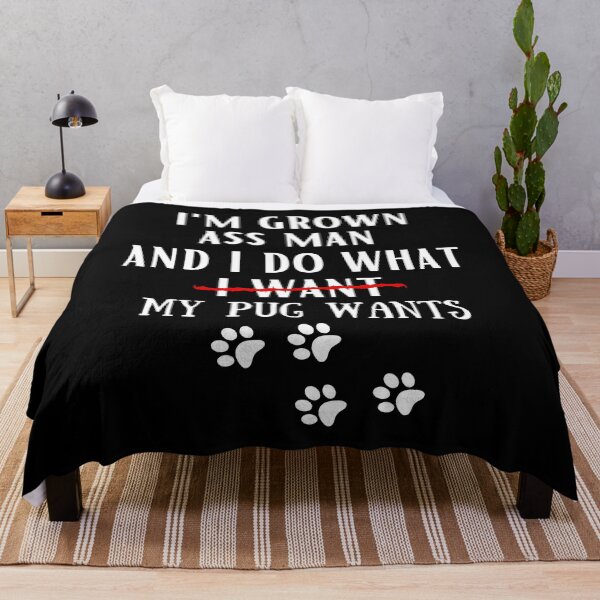 Item preview, Pug funny quote cartoon pug designed and sold by OneTimeEngineer.