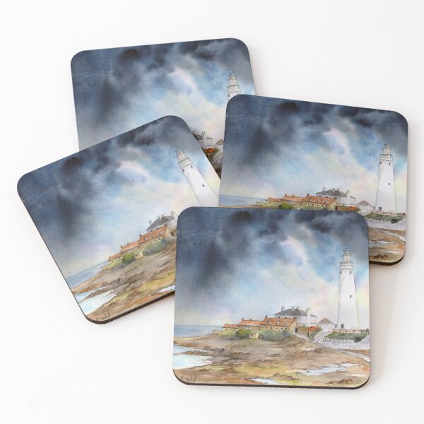 Item preview, St. Mary's Lighthouse Whitley Bay North England designed and sold by Farida Greenfield.