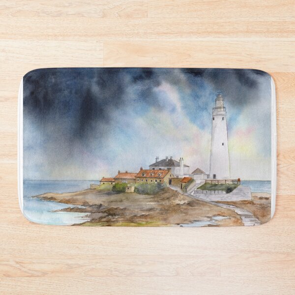 Item preview, St. Mary's Lighthouse Whitley Bay North England designed and sold by Farida Greenfield.
