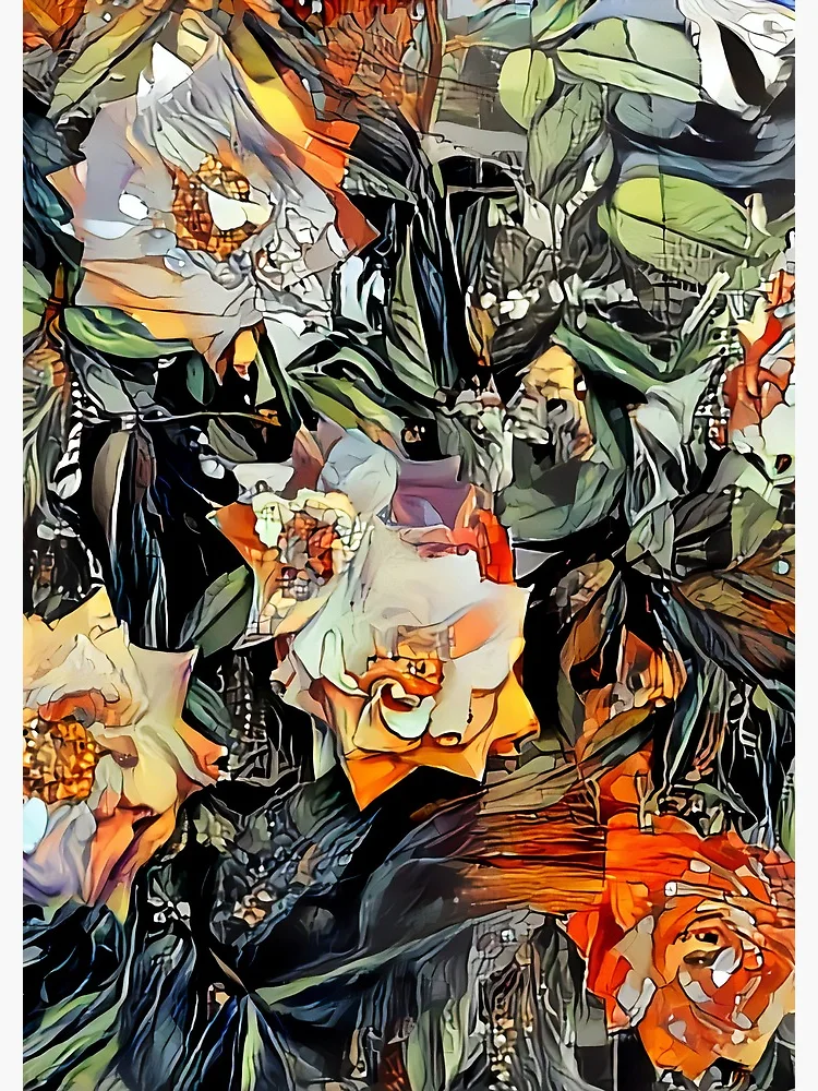 Thumbnail 3 of 3, Journal, Psychedelic Autumn Roses designed and sold by Brendan Arthur Ring.