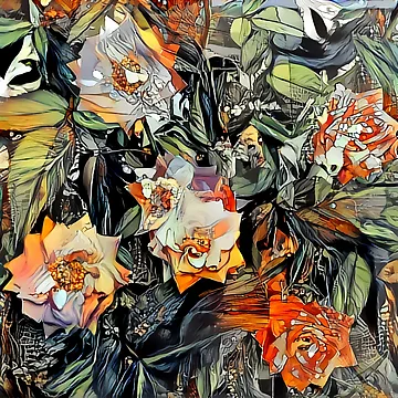 Artwork thumbnail, Psychedelic Autumn Roses by Brendan Arthur Ring
