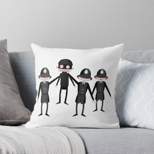 Item preview, Papercraft style artwork of police, cops and robber, burglar designed and sold by chattleyworks.