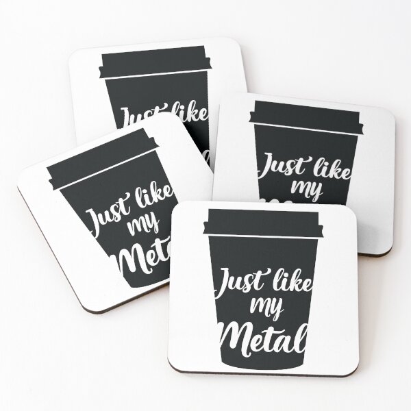 Item preview, I like my coffee black, Just like my Metal designed and sold by joanaoberg.