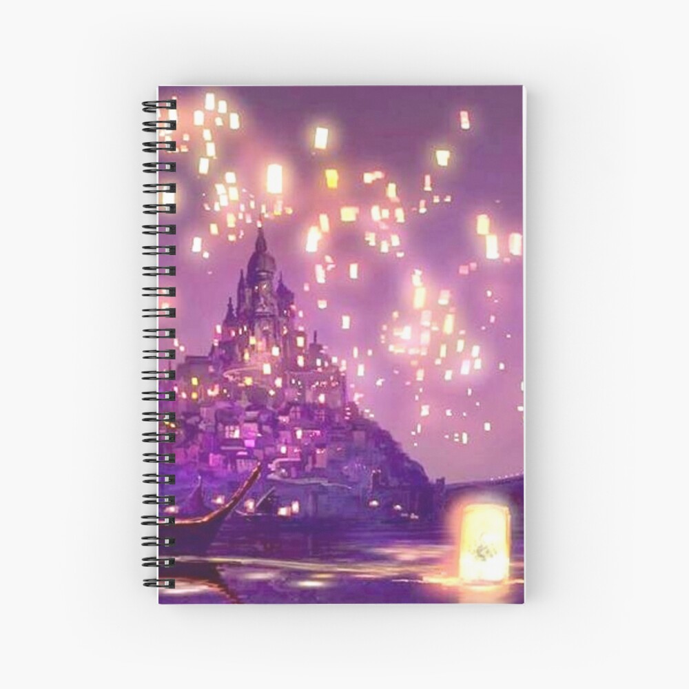 Glowing Castle Print Spiral Notebook