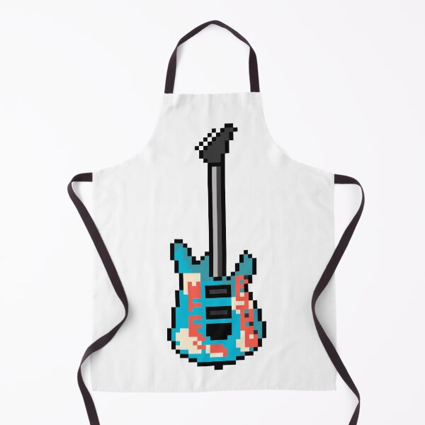 Item preview, Armed and Homeless Blue Pixel Style Guitar (Upright) designed and sold by gkillerb.