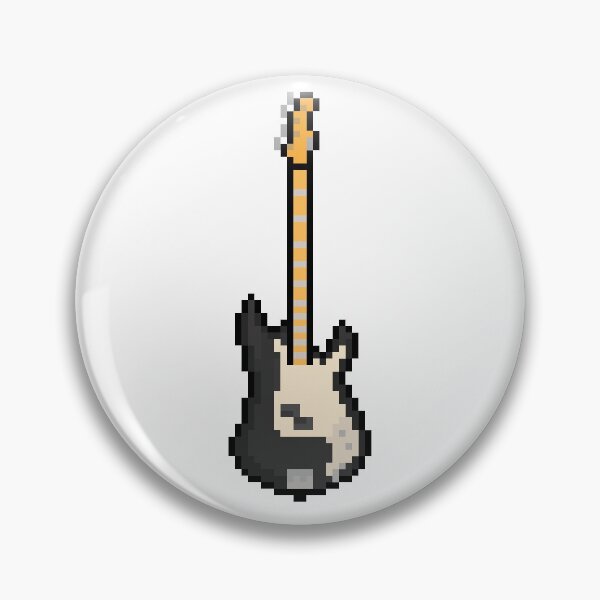 Item preview, Baron Von Garden Black Pixel Style Bass Guitar (Upright) designed and sold by gkillerb.