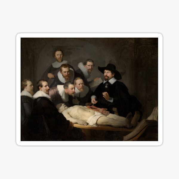 Aperçu de l'œuvre Rembrandt - La leçon d'anatomie du Dr Nicolaes Tulp créée et vendue par The Great  Art.