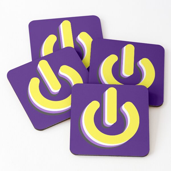 Item preview, Gaymer Power Symbol Non-binary Pride designed and sold by Kole's Designs.