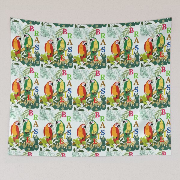 Aperçu de l'œuvre Motif de feuilles de jungle du Brésil créée et vendue par Maybellyn.