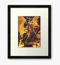 Argonian Flames Framed Print