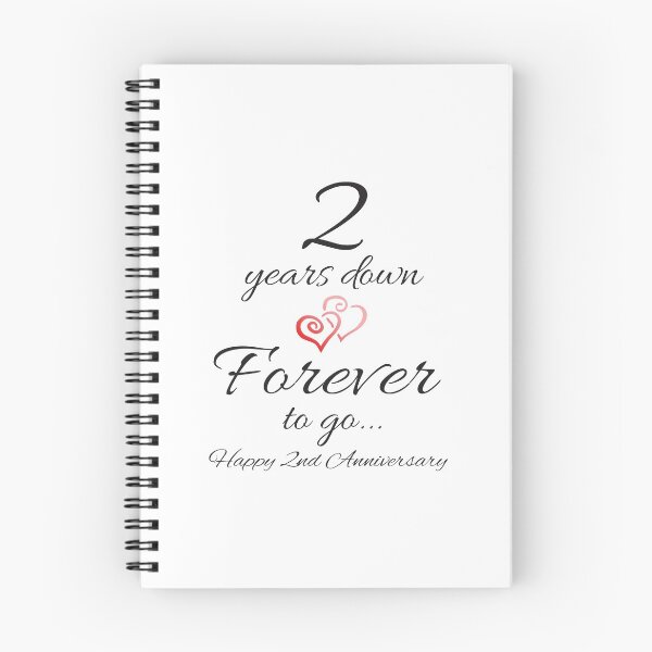 Item preview, Two Years Down Forever To Go Happy 2nd Anniversary designed and sold by 4AllTimes.