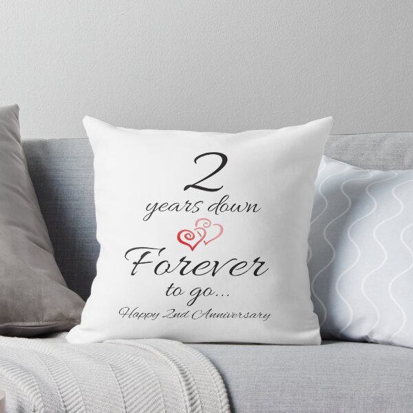 Item preview, Two Years Down Forever To Go Happy 2nd Anniversary designed and sold by 4AllTimes.