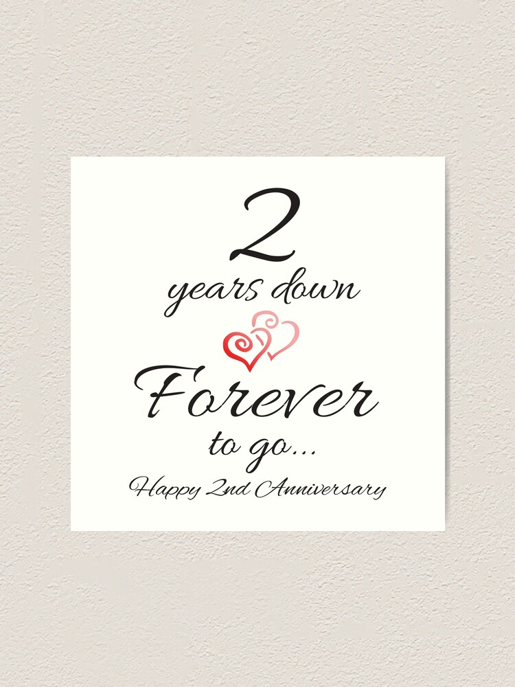 Happy Anniversary Gift 3 Years and Counting Poster for Sale by LarkDesigns