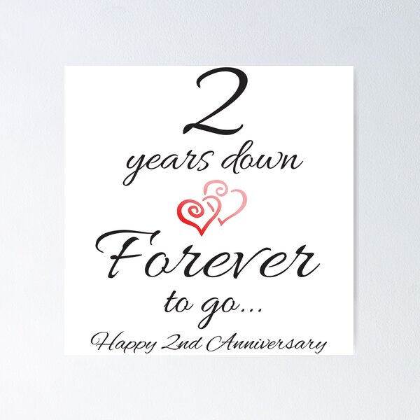 Happy Anniversary Gift 3 Years and Counting Poster for Sale by