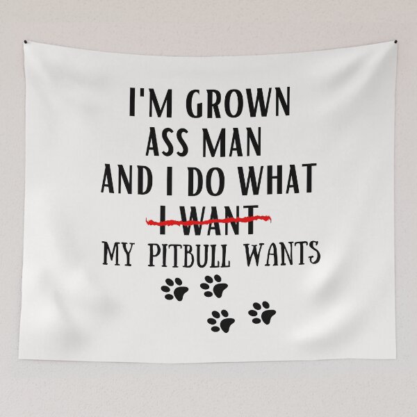 Item preview, pitbull funny quote cartoon pitbull designed and sold by OneTimeEngineer.