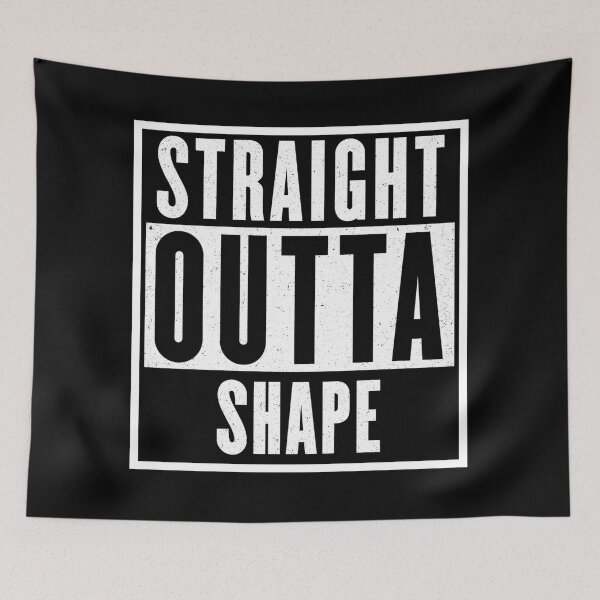 Item preview, Straight outta shape! designed and sold by SPAZE-Typo.